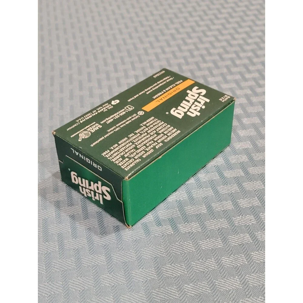 2 Original IRISH SPRING Deodorant Bar Soap 4 Oz Box 9923868 No Flaxseed Oil NOS